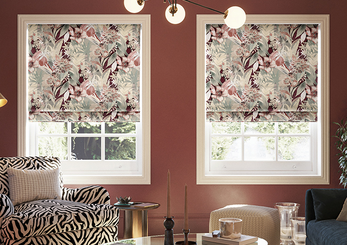 Bali, Red - Twist&Fit Roman Blind - Image 3